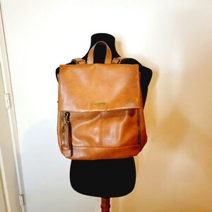 FRYE AND CO. Tan Leather Backpack